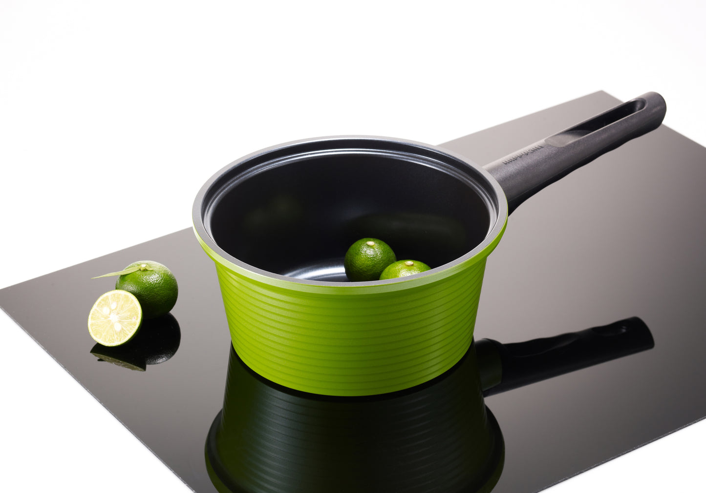 Alumite Ceramic Sauce Pan 7" Green – Nonstick, Anodized, Made in Korea
