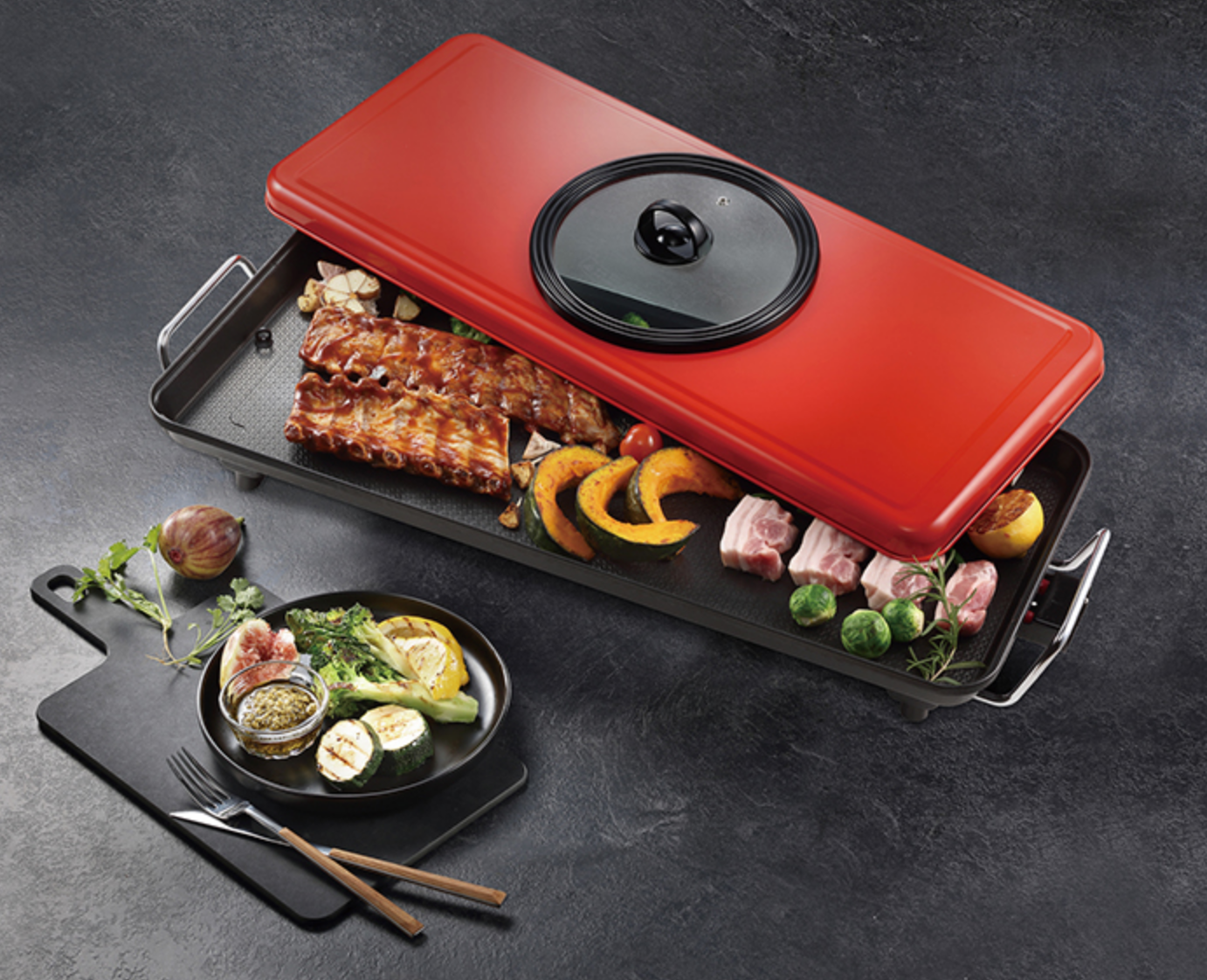 24.8" PN Maximum Wide Table Top Electric Grill – Wide, Smokeless, Indoor BBQ