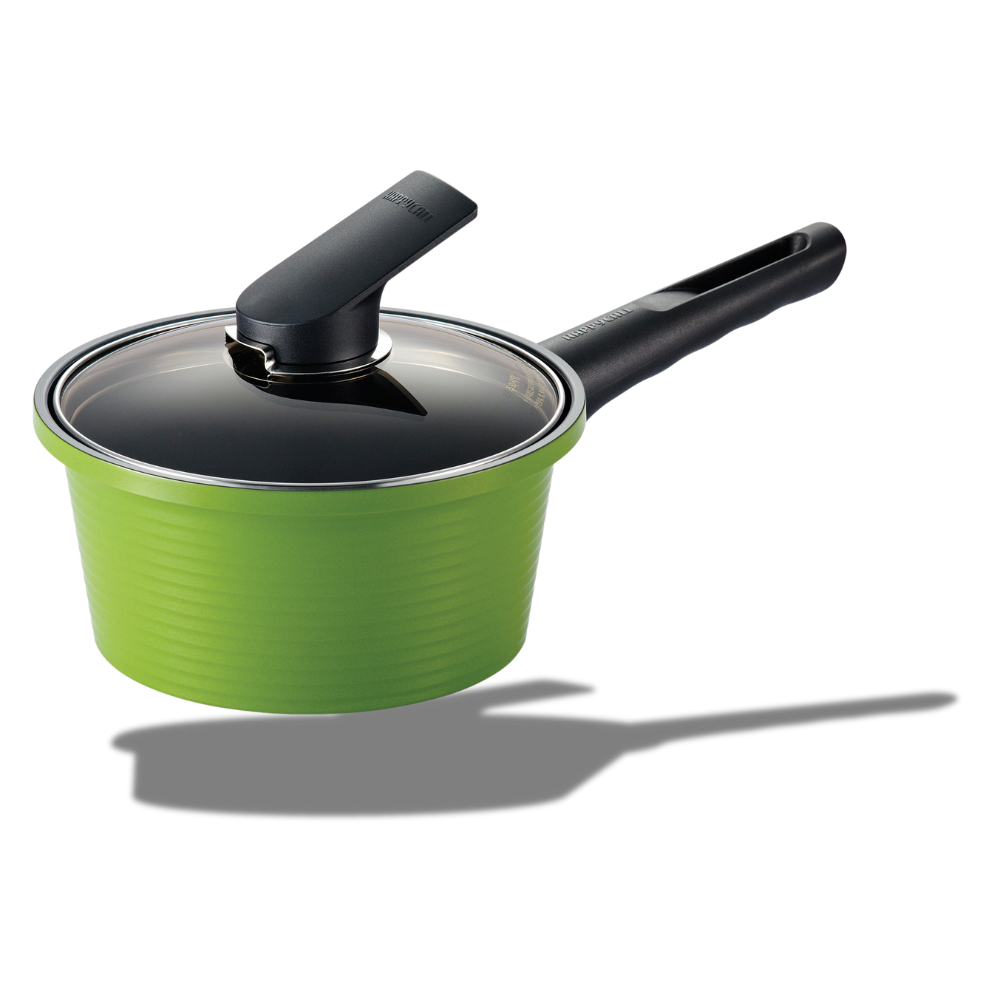 Alumite Ceramic Sauce Pan 7" Green – Nonstick, Anodized, Made in Korea