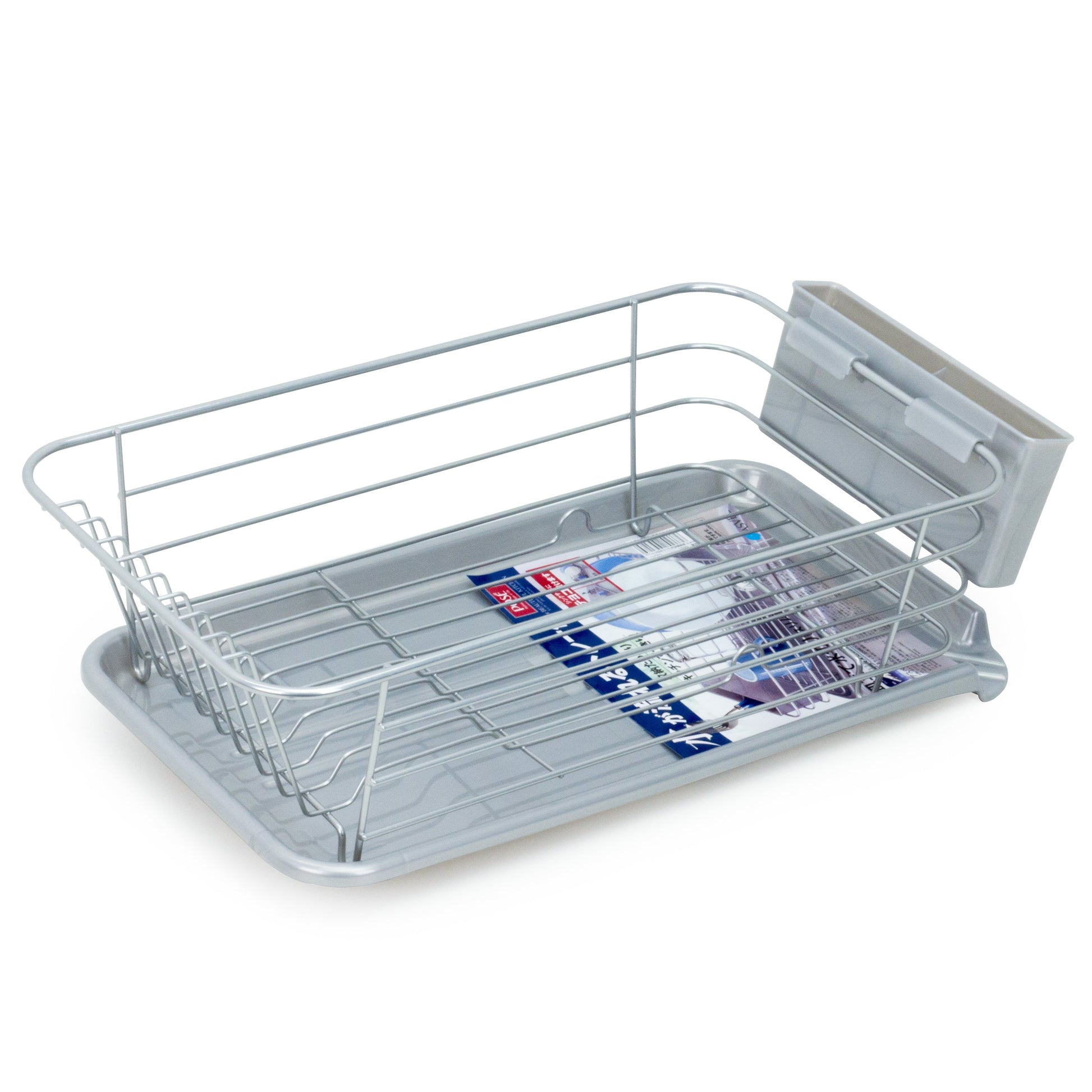 Asvel Dish Rack & Tray Set Grey