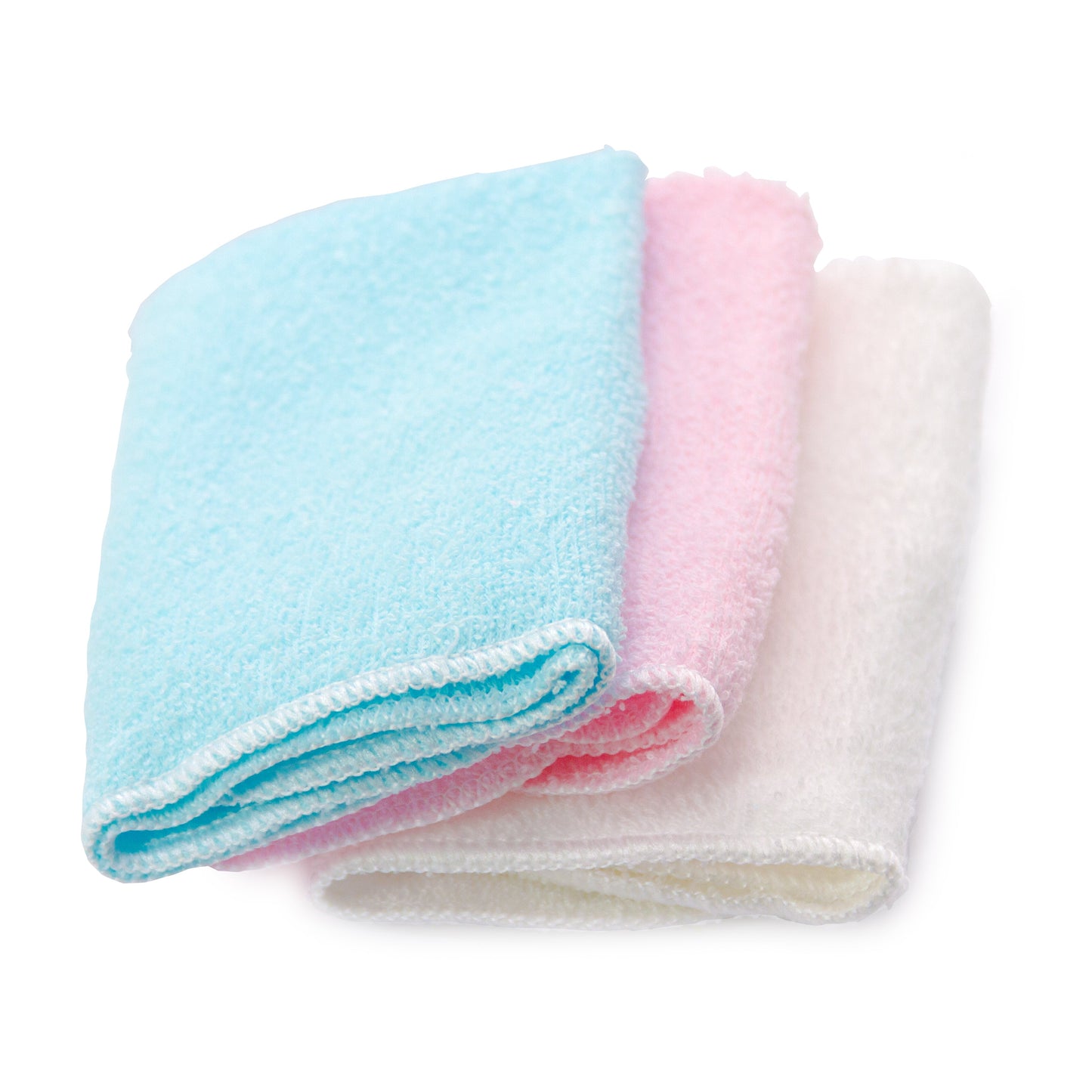 3pcs Solid Colored Cotton Cleaning Cloths Set (KC033220)