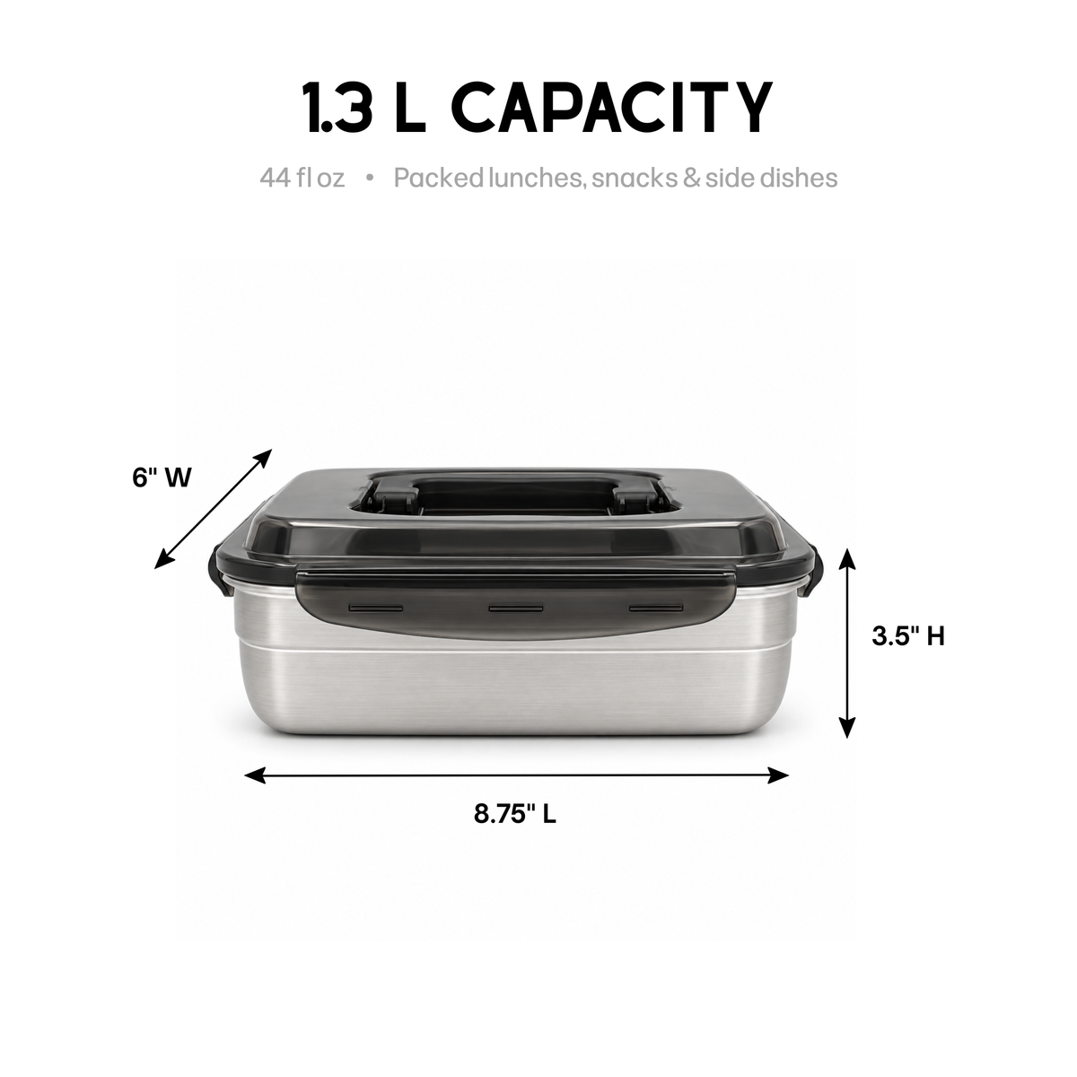 Stainless Steel Airtight Food Storage Container 1.3L