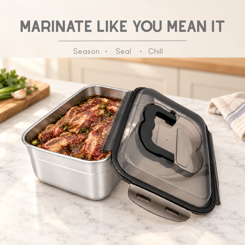 Stainless Steel Airtight Food Storage Container 3.6L