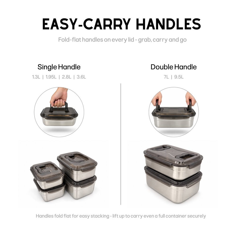 Stainless Steel Airtight Food Storage Container 2.8L
