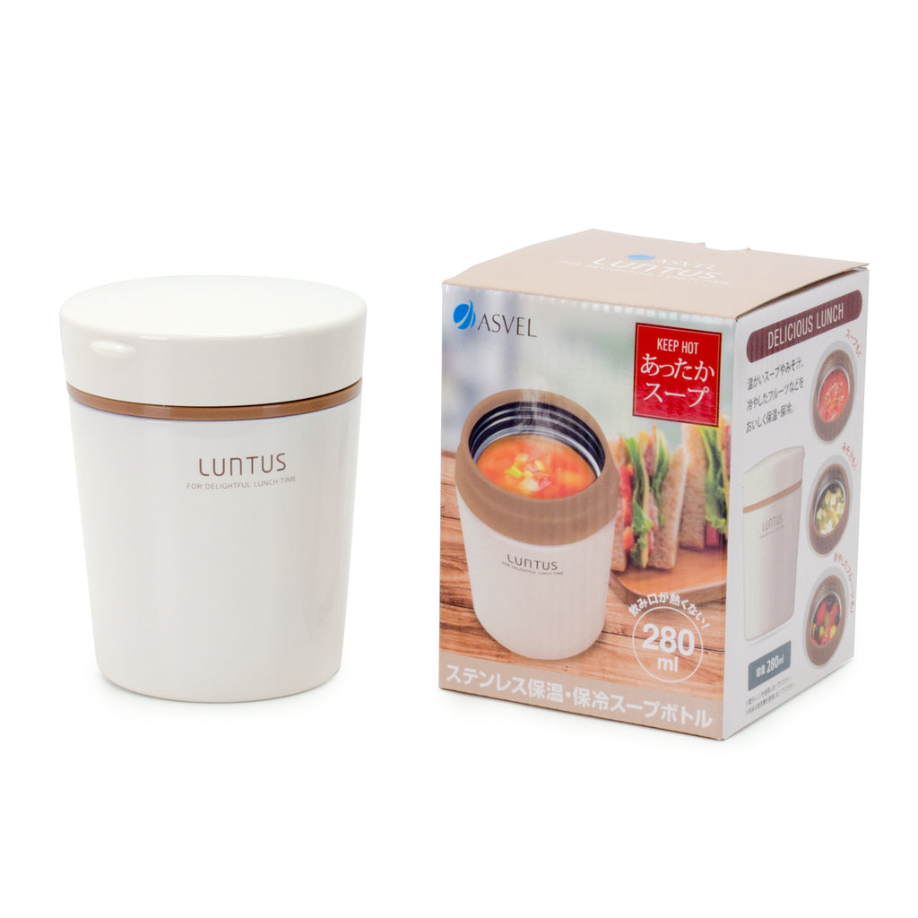 Luntus Hot & Cold Soup Bottle 280mL (S280) Ivory