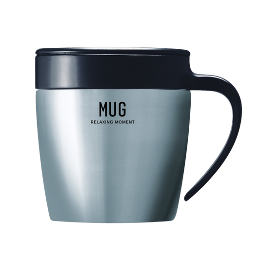 Vacuum Cafe Mug Cup 330mL (MG-S330) Black