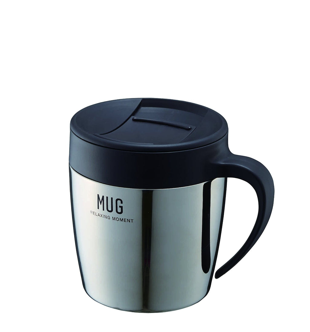Vacuum Cafe Mug Cup 330mL (MG-S330) Black