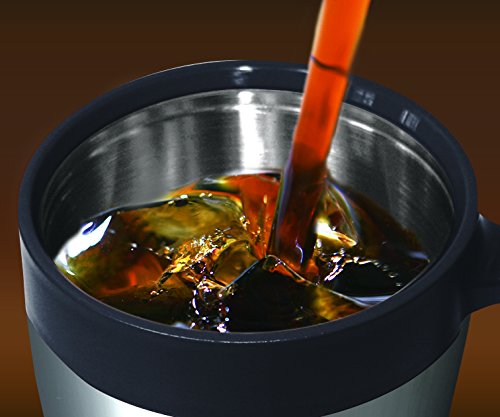 Vacuum Cafe Mug Cup 330mL (MG-S330) Black