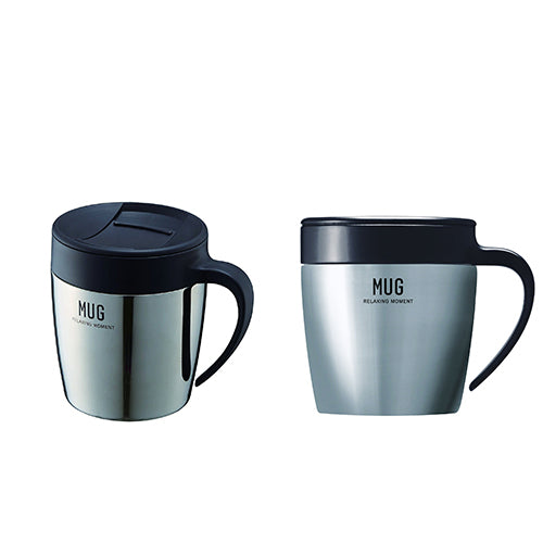 Vacuum Cafe Mug Cup 330mL (MG-S330) Black