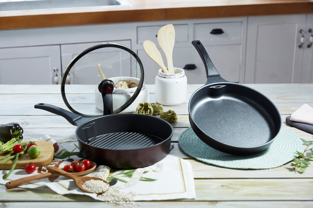 3-Piece Smokeless Pan Set 11" – Nonstick Megastone Coating, Odor-Reducing