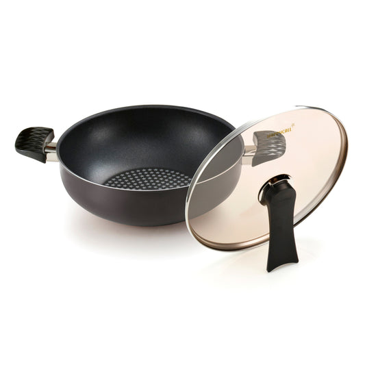 Diamond Party Wok & Lid Set 12.6" – Nonstick, Induction-Ready