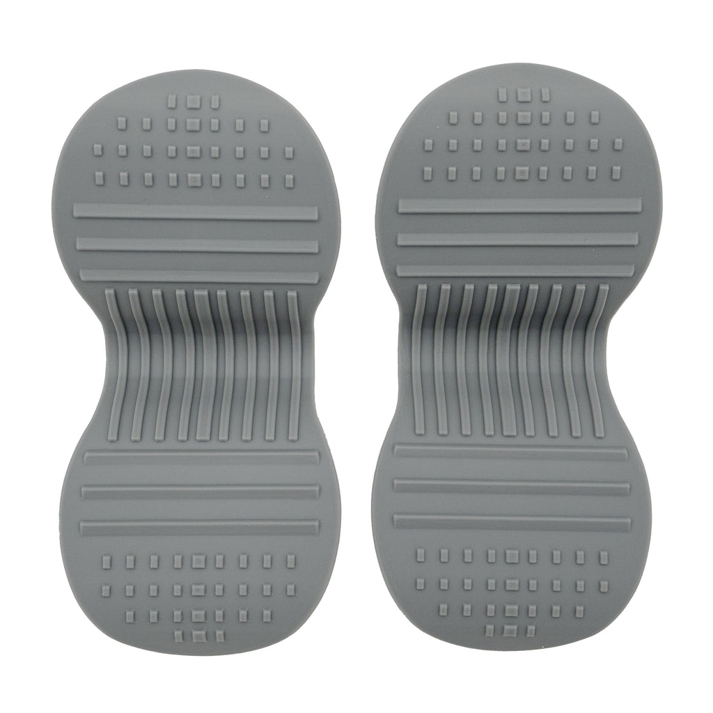 Silicone Pot Holder Grip — Heat-Resistant Pinch Grip, Set of 2 (Grey or Pink)