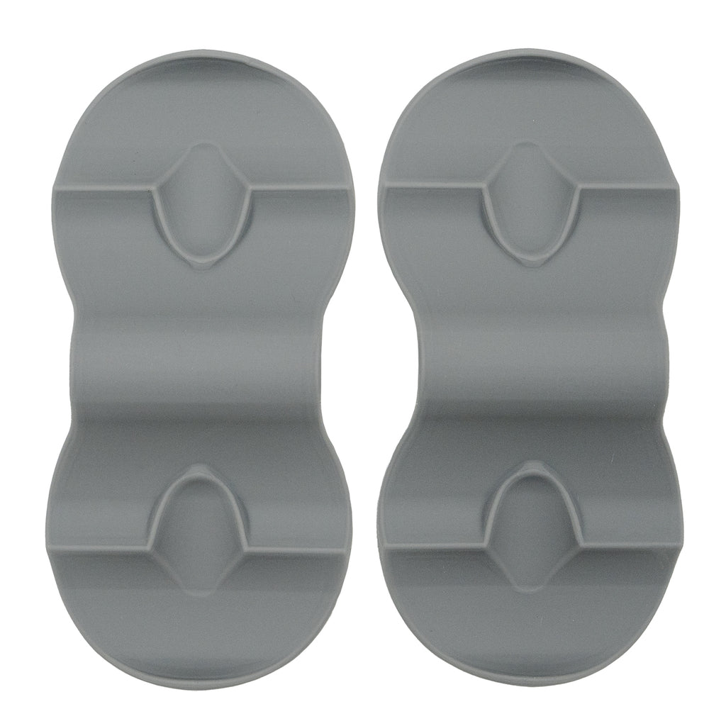 Silicone Pot Holder Grip — Heat-Resistant Pinch Grip, Set of 2 (Grey or Pink)