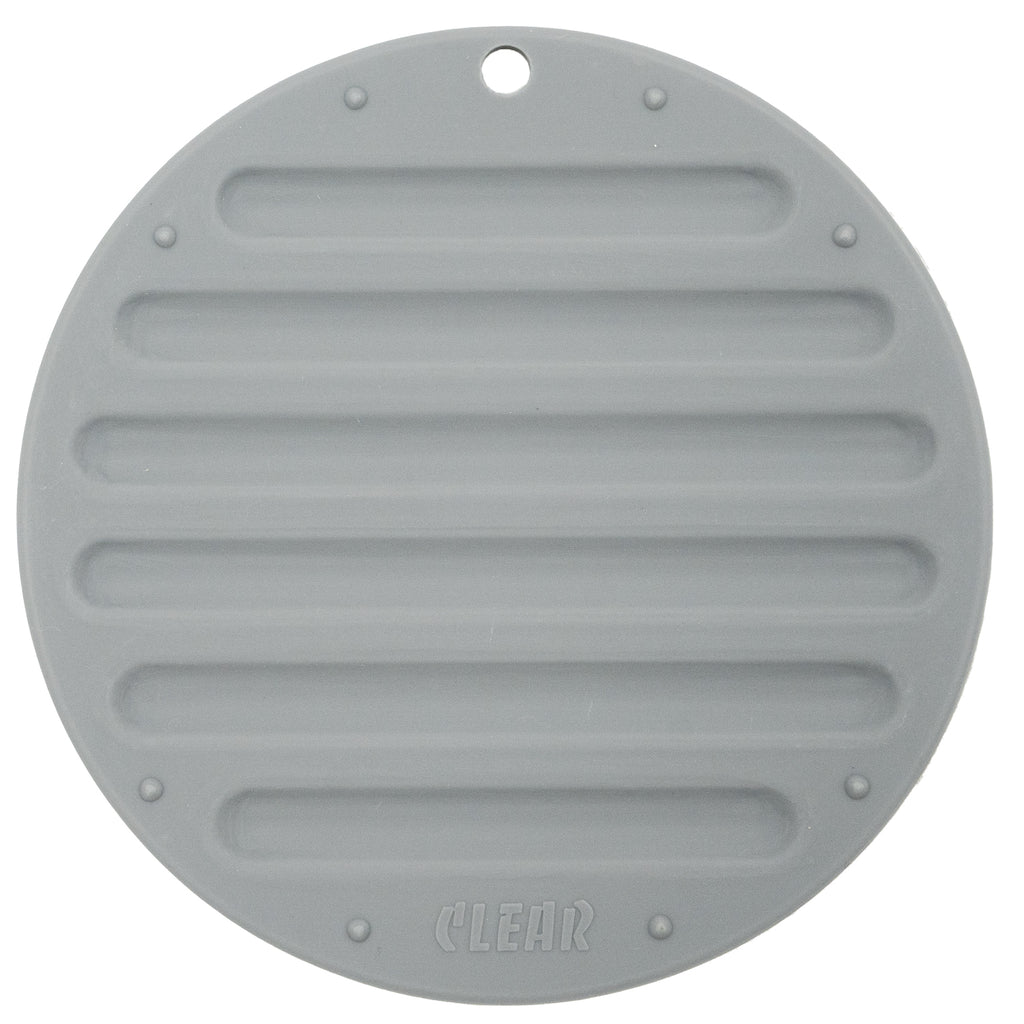 Silicone Pot Mat — Round Heat-Resistant Trivet, 6" (Grey or Pink)