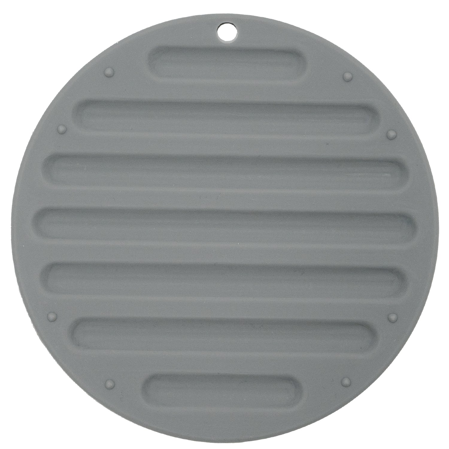 Silicone Pot Mat — Round Heat-Resistant Trivet, 6" (Grey or Pink)