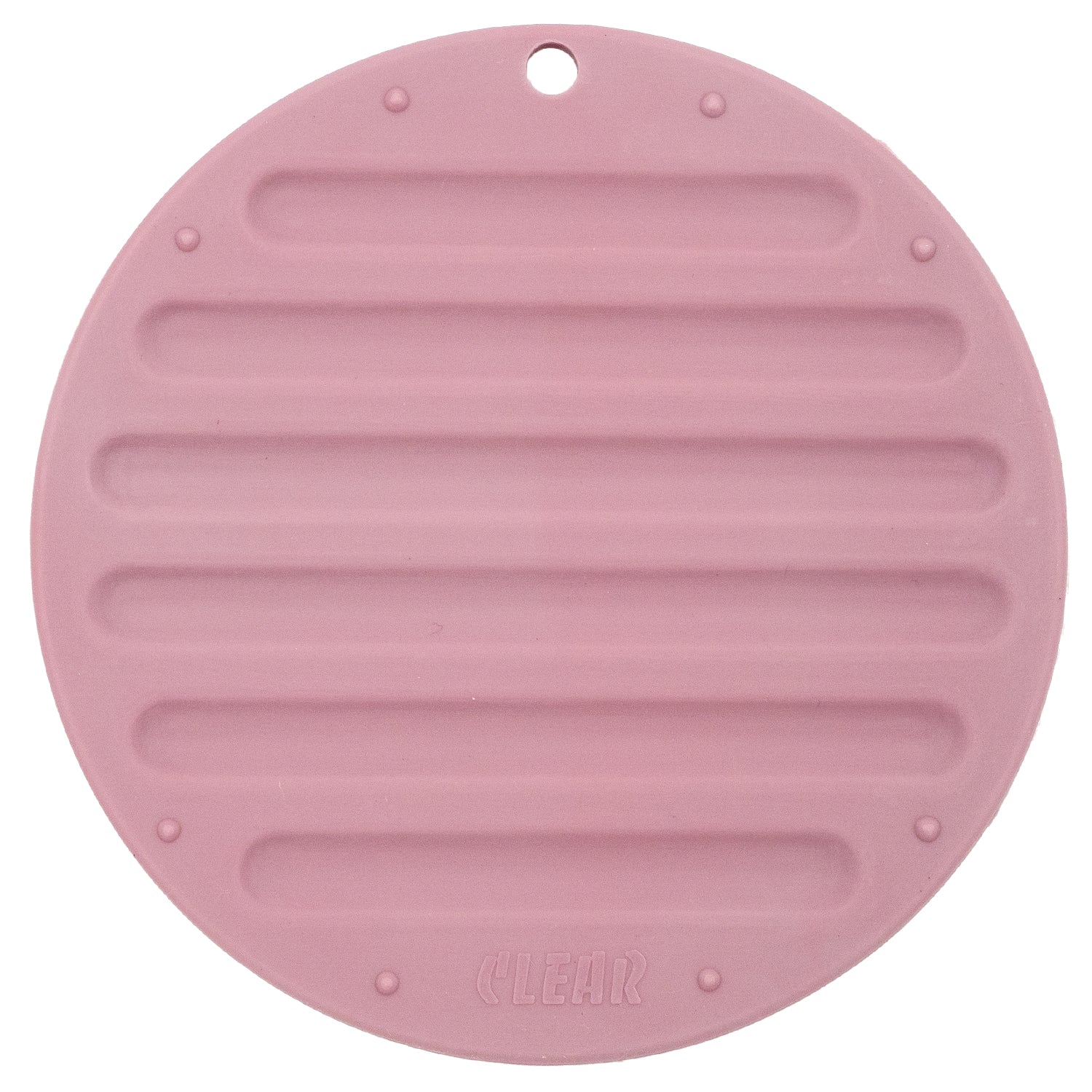 Silicone Pot Mat — Round Heat-Resistant Trivet, 6" (Grey or Pink)