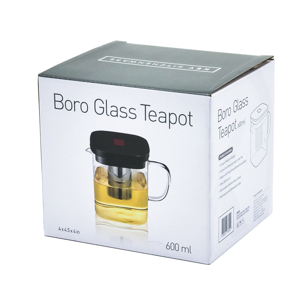 Boro Glass Teapot 600mL