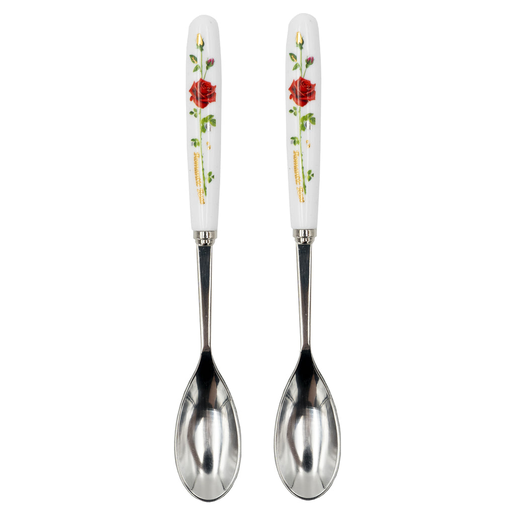 AT Gold Rose Tea Spoon 2pcs – Luxury Gold Finish