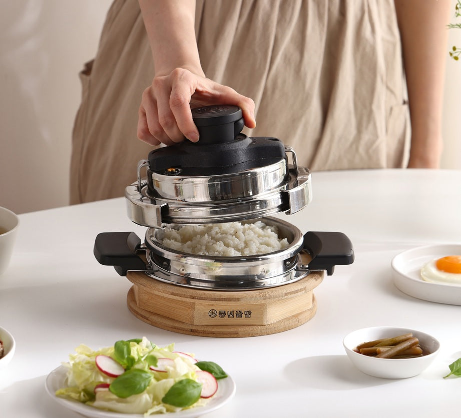 IH "Kkulbap at Home" Pressure Cooker Set 1-2 Cups 0.7L (PKHSE-01SET(IH))