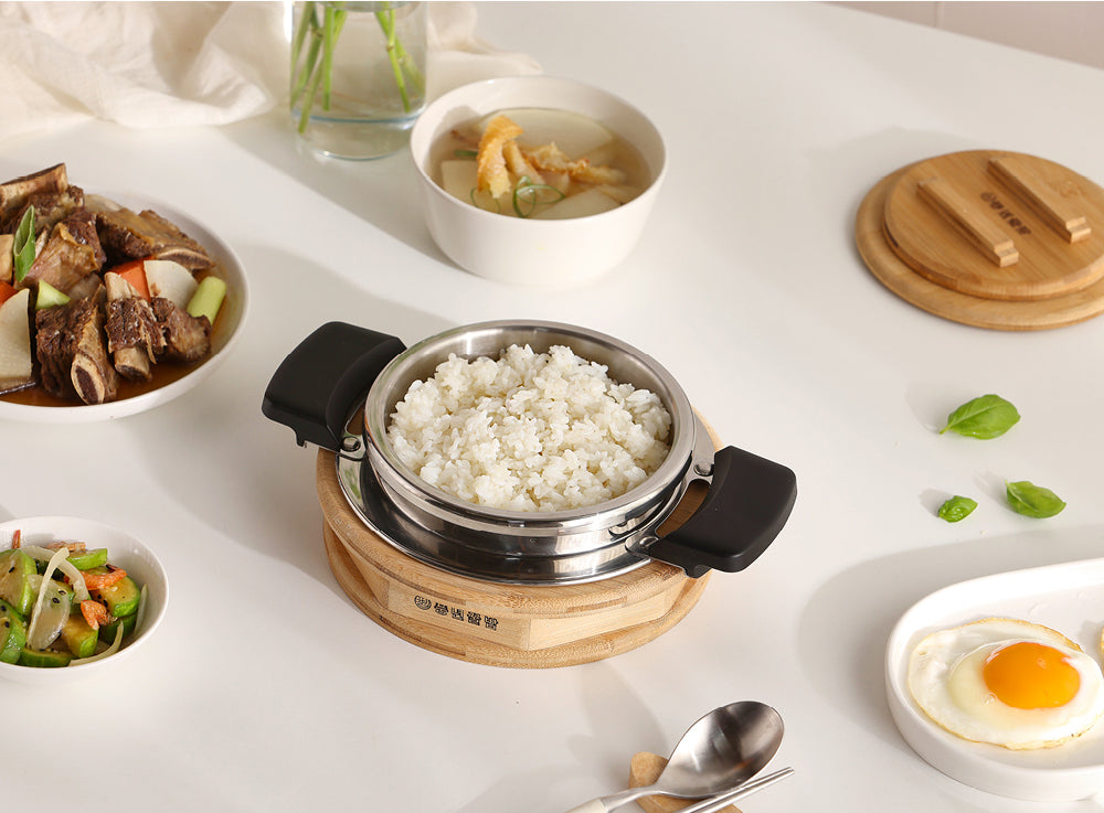 IH "Kkulbap at Home" Pressure Cooker Set 1-2 Cups 0.7L (PKHSE-01SET(IH))