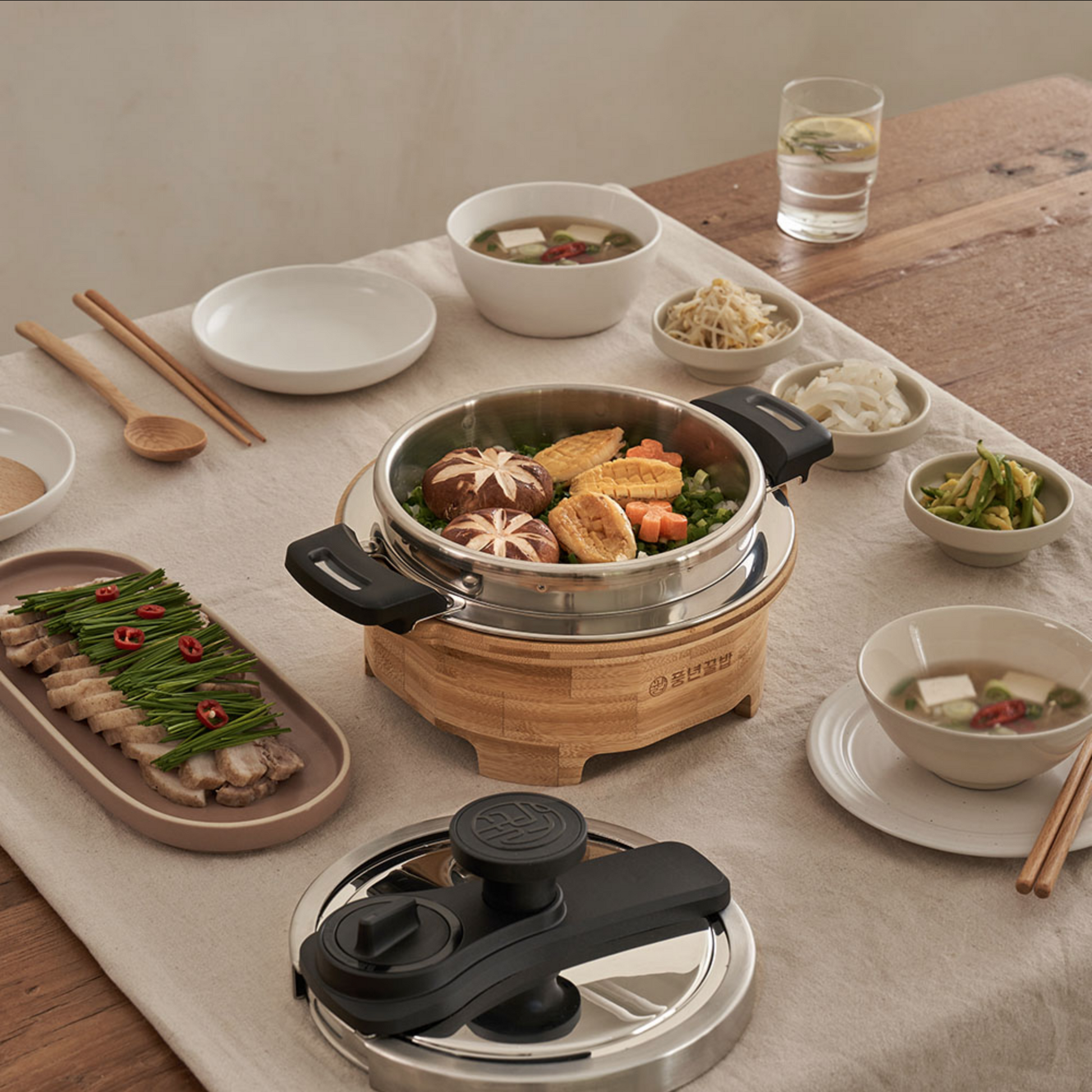 3-4 Cups/2.2L IH "Kkulbap at Home" Pressure Cooker Set
