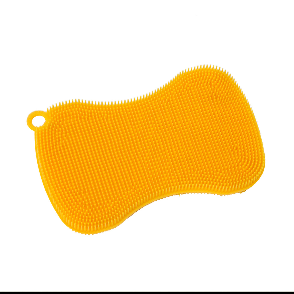 Silicone Wash Brush Peanut Yellow/Orange (SC912595)