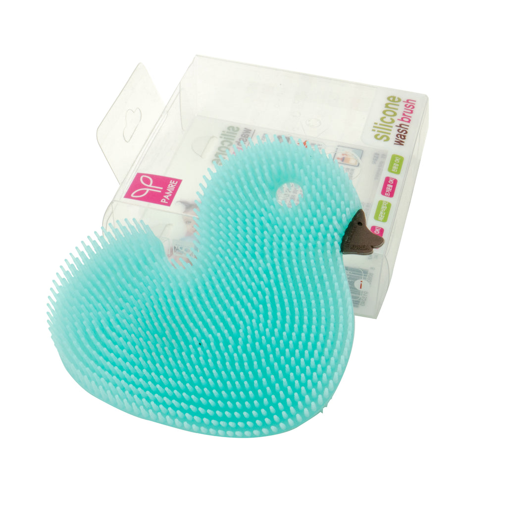 Silicone Wash Brush Duck Blue/Orange (SC913240)