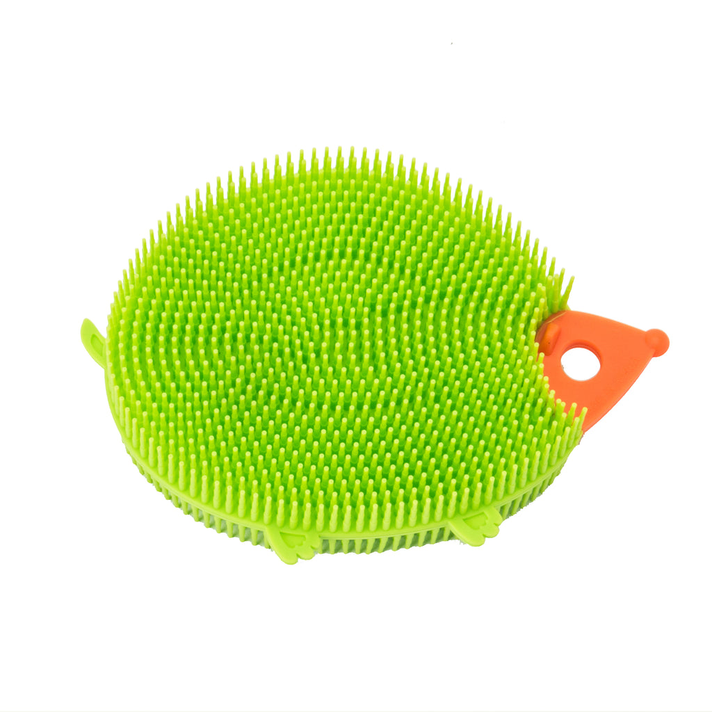 Silicone Wash Brush Hedgehog Green/Orange (SC913370)