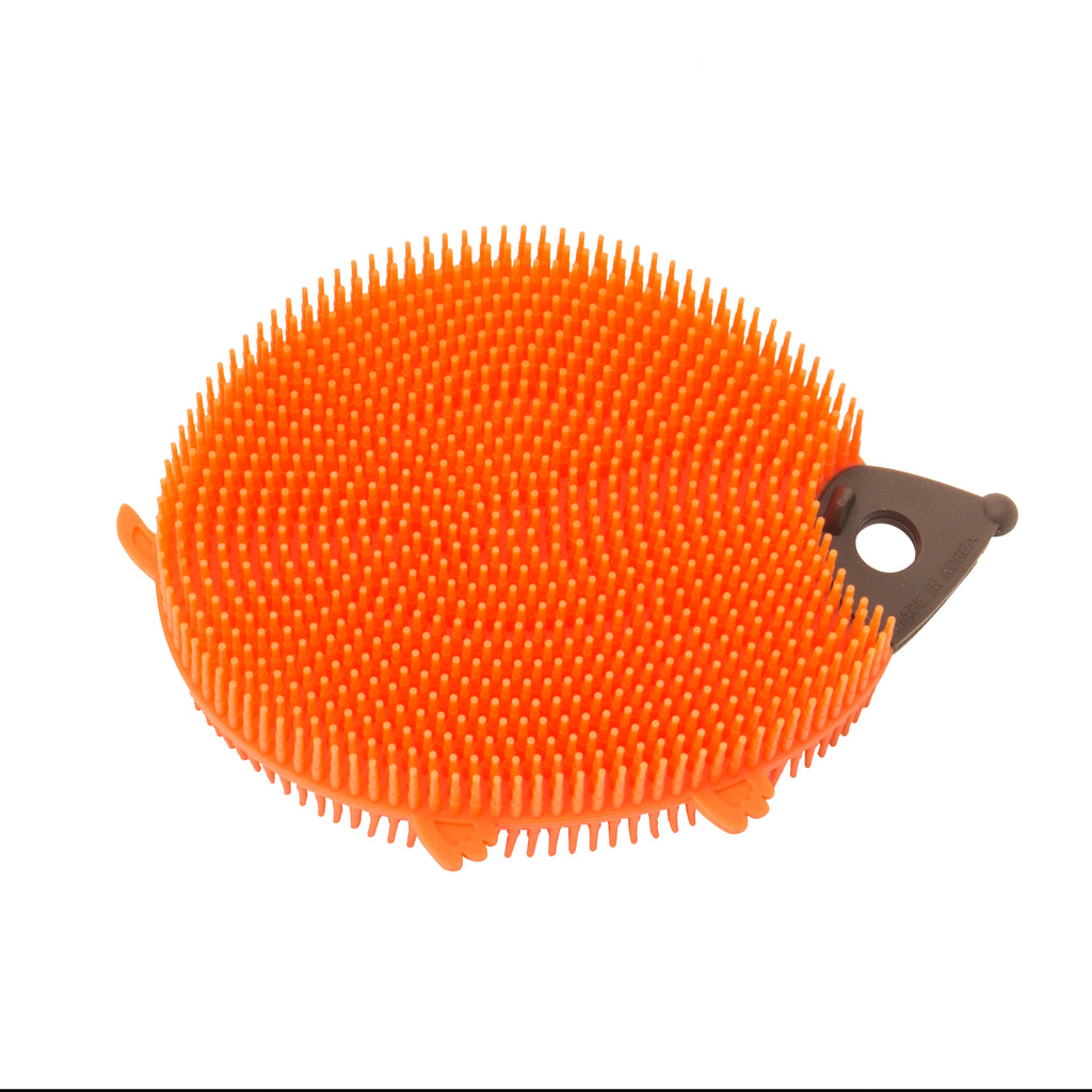 Silicone Wash Brush Hedgehog Green/Orange (SC913370)