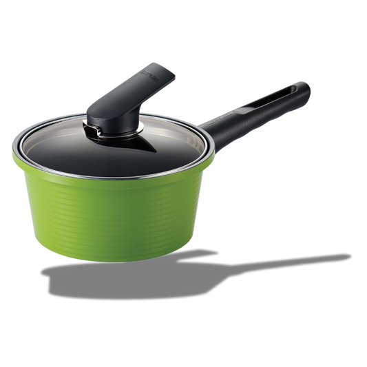 Alumite Ceramic Sauce Pan 7" Green – Nonstick, Anodized, Made in Korea