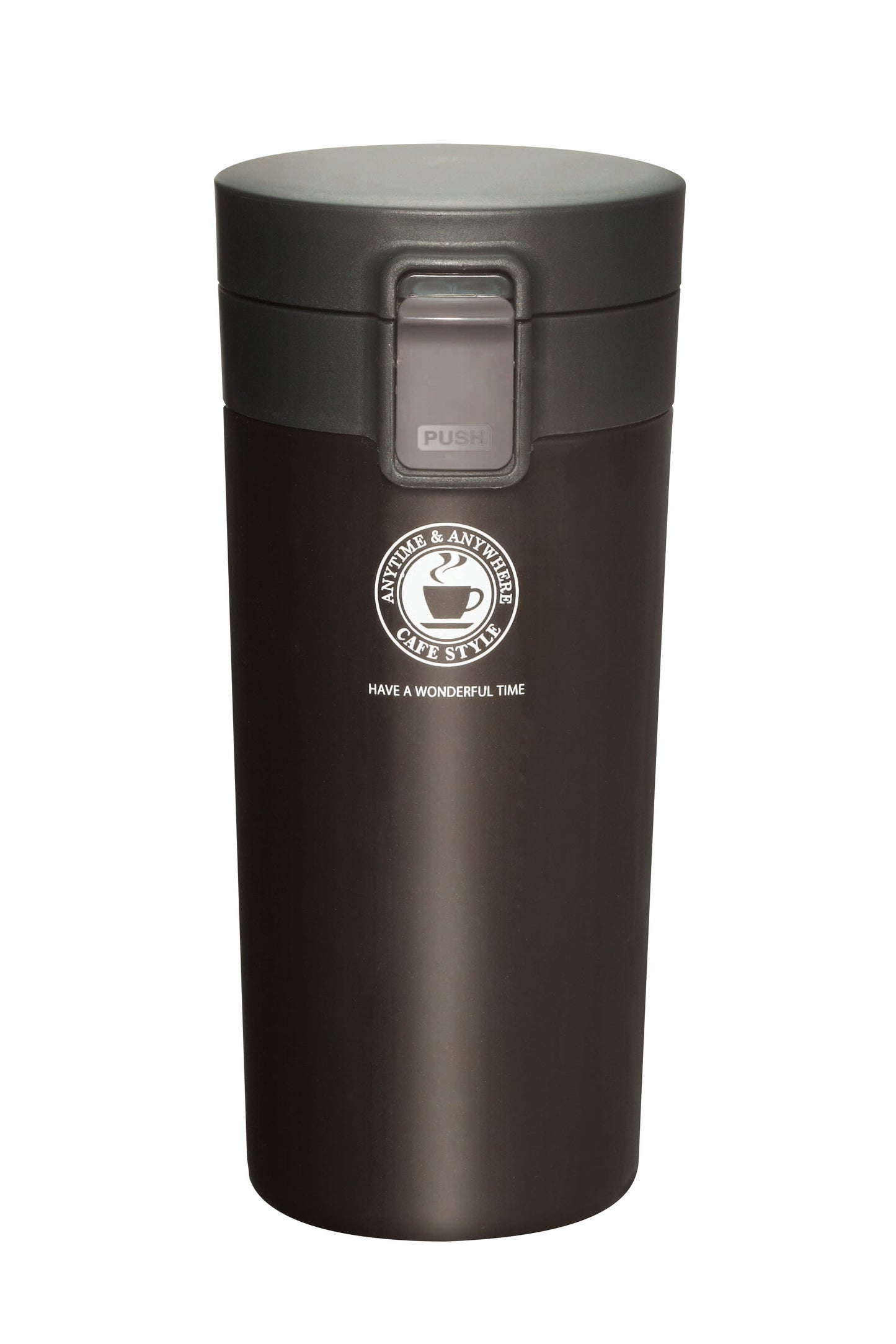 Asvel Cafe Style Vacuum Tumbler 370mL (TL370) Black