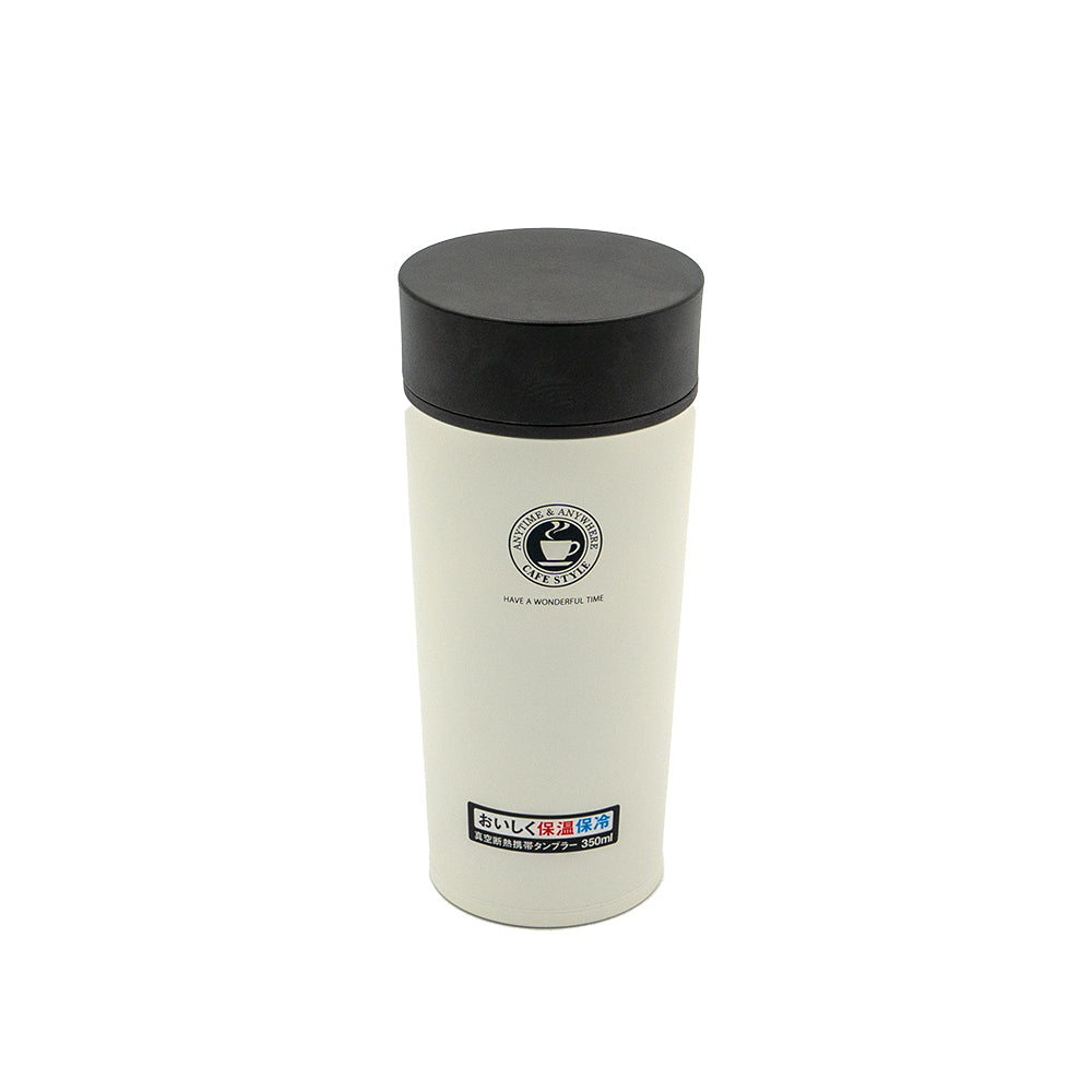 Asvel Cafe Style Vacuum Tumbler 350mL (TS350) White