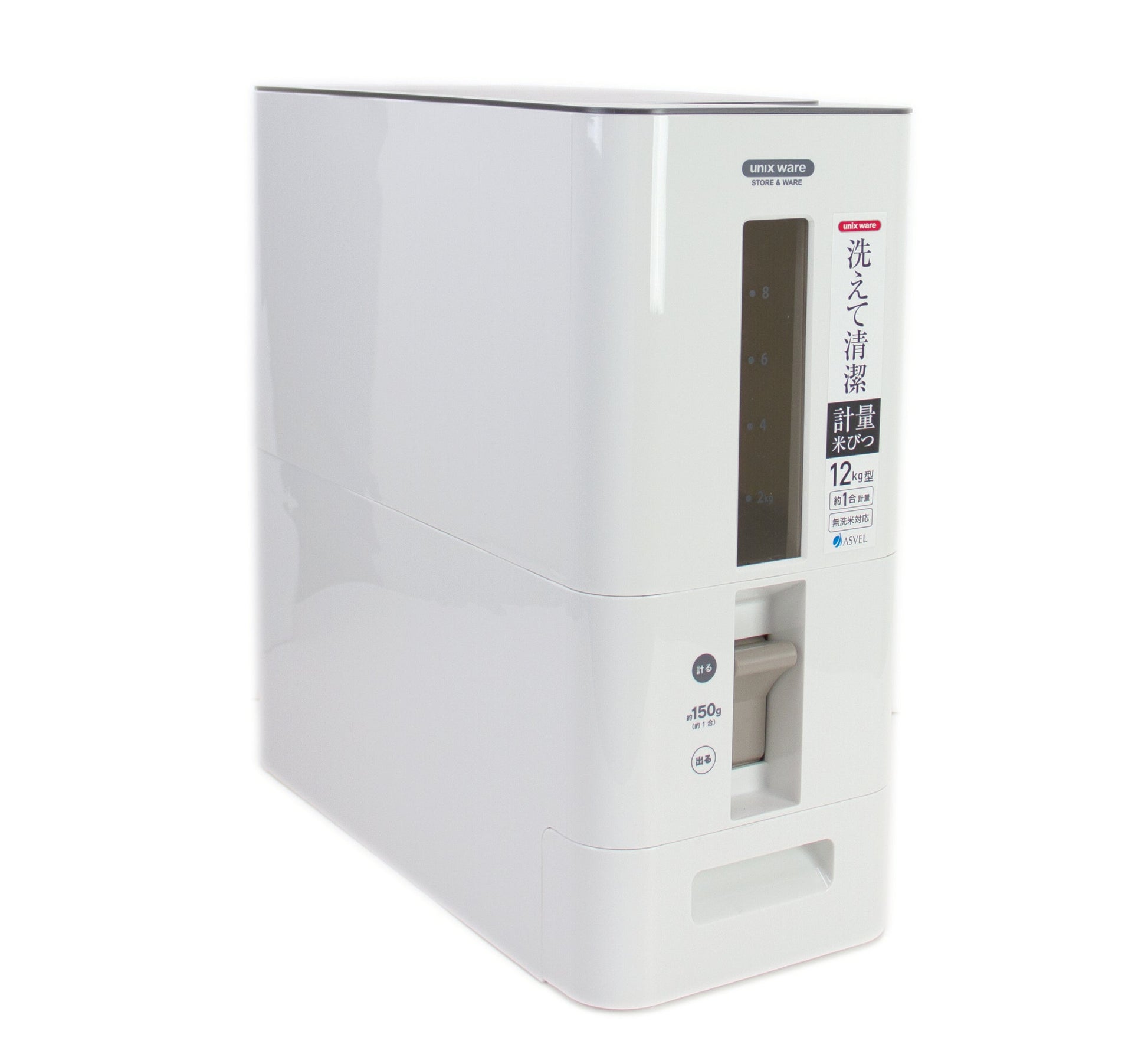 Unix S Measurement Rice Stocker 12kg (IW7528 WHT)