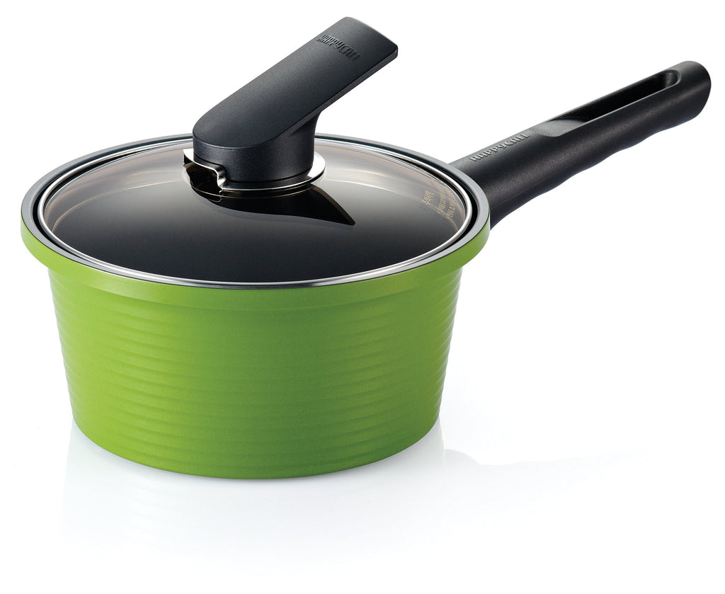 Alumite Ceramic Sauce Pan 7" Green – Nonstick, Anodized, Made in Korea