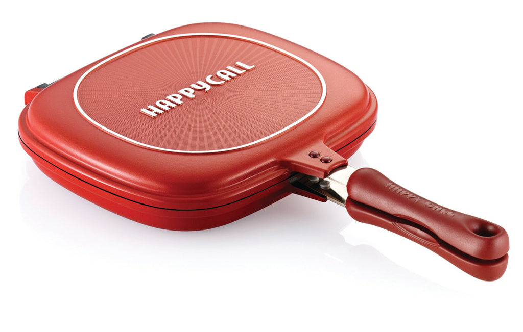 Standard Double Pan – 1L Nonstick Flip Pan, Red