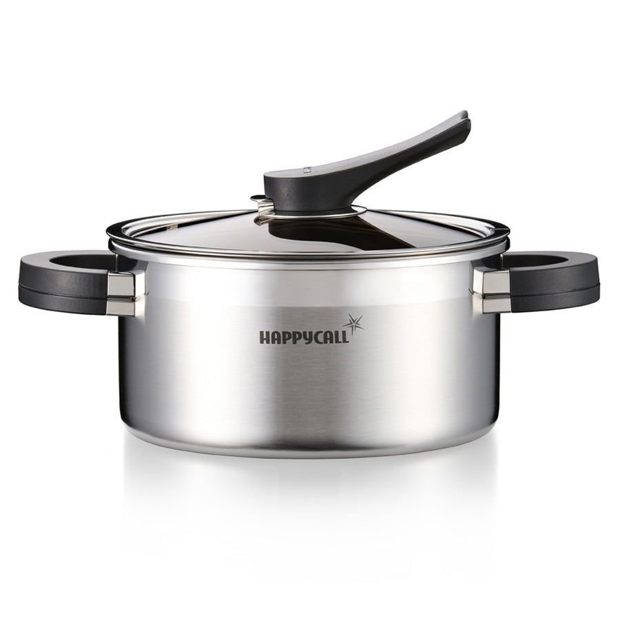 Happycall 3-Ply Stainless Steel Sauce Pot – 7", 7.9", 9.4" Sizes