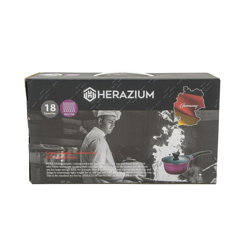 IH Saucepan 7" – Ceramic Coated, Induction-Ready
