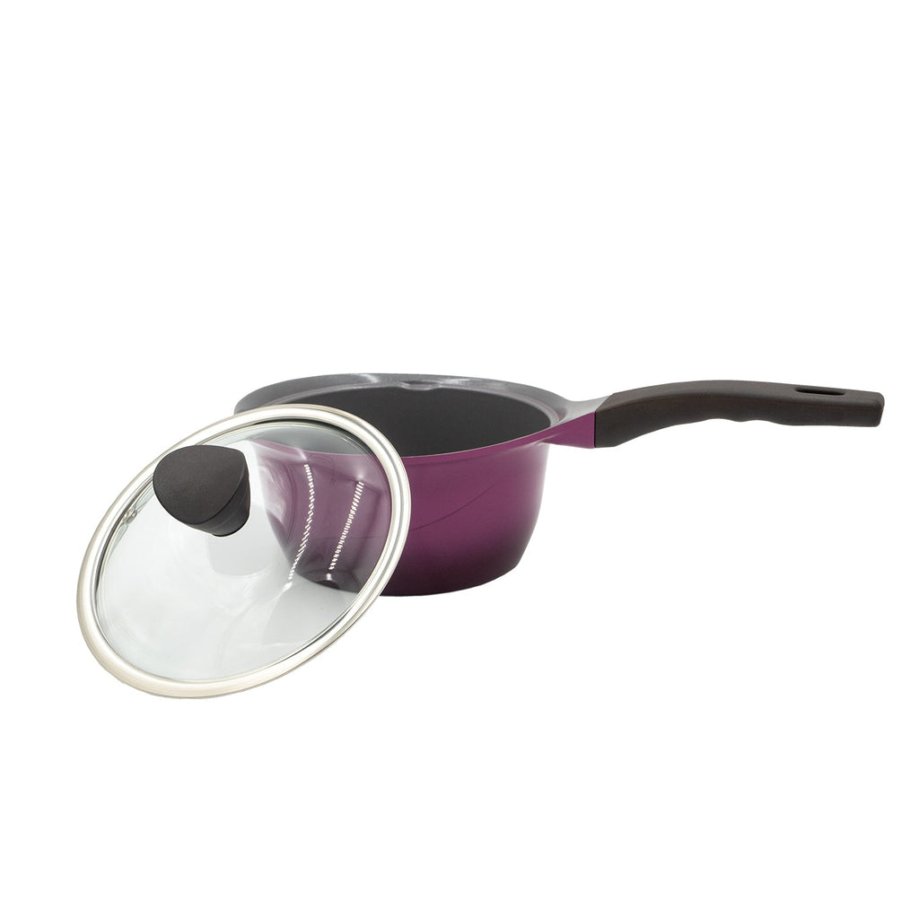 IH Saucepan 7" – Ceramic Coated, Induction-Ready