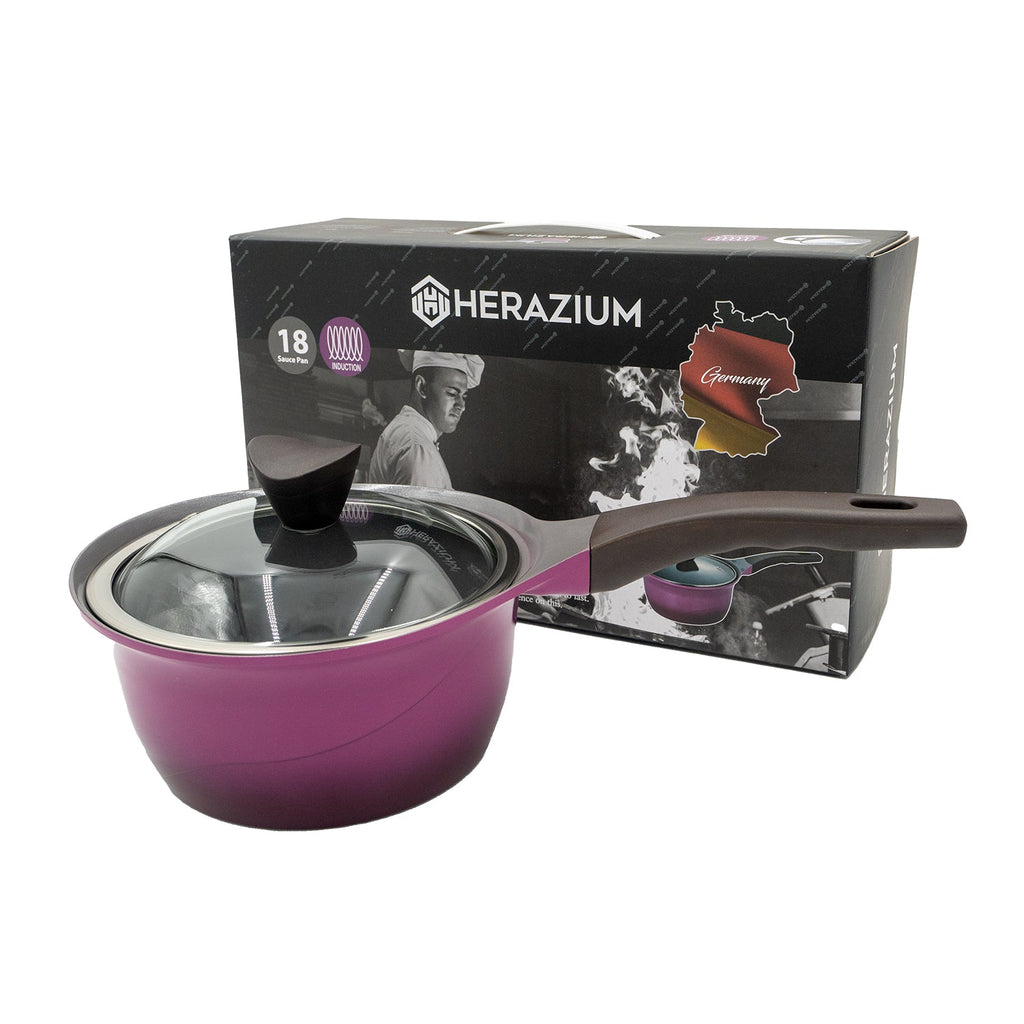 IH Saucepan 7" – Ceramic Coated, Induction-Ready