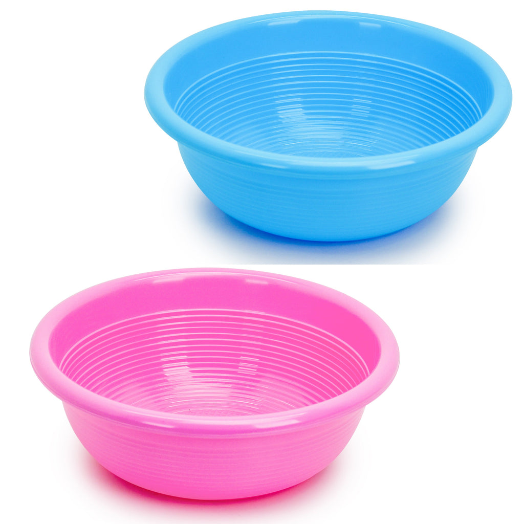 Plastic Rice Washing Basin Medium Pink (KT000654)